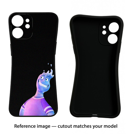 Wade Wave iPhone 16e Black Soft Case Back Cover by Casekaro