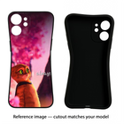 Always Cat Realme GT 6 Black Soft Case Back Cover by Casekaro