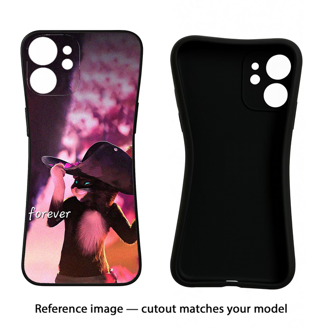 Forever Cat Realme XT/X2 Black Soft Case Back Cover by Casekaro