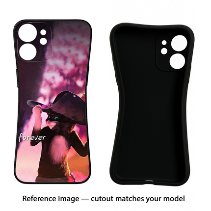 Forever Cat Vivo Y16 Black Soft Case Back Cover by Casekaro