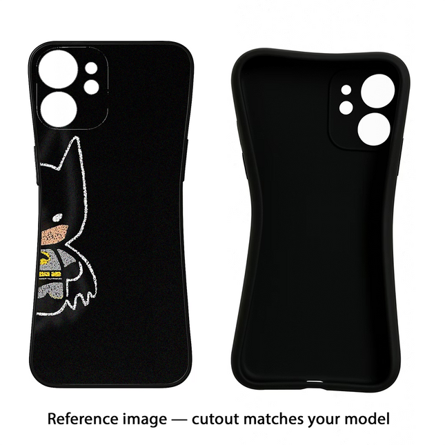 Bat Kitty iPhone 16e Black Soft Case Back Cover by Casekaro