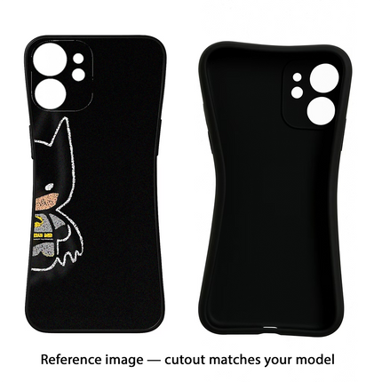Bat Kitty Oppo Reno12 5G Black Soft Case Back Cover by Casekaro