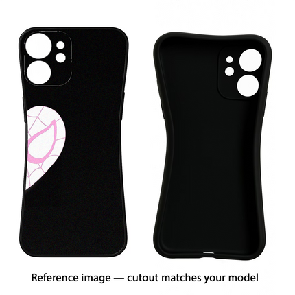 Gwen Mask Oppo Reno12 5G Black Soft Case Back Cover by Casekaro