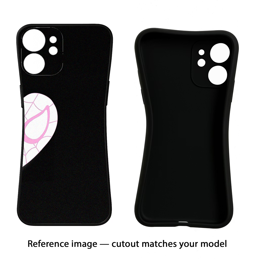 Gwen Mask iPhone XS Max Black Soft Case Back Cover by Casekaro