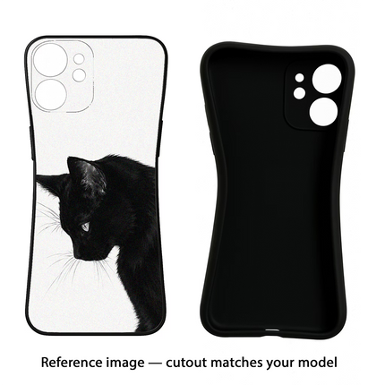 Shadow Gaze Vivo Y75 5G/Vivo T1 5G Black Soft Case Back Cover by Casekaro