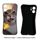 Silly Cat Call Moto Edge 30 Fusion Black Soft Case Back Cover by Casekaro