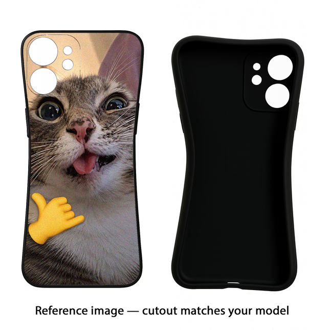 Silly Cat Call Redmi Note 13 5G Black Soft Case Back Cover by Casekaro