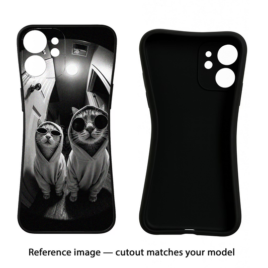 Hood Cats Moto Edge 30 Fusion Black Soft Case Back Cover by Casekaro
