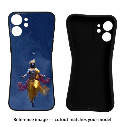 Cosmic Krishna iQOO Z3 5G Black Soft Case Back Cover by Casekaro