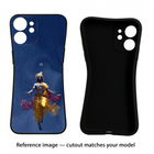 Cosmic Krishna iPhone 14 Plus Black Soft Case Back Cover by Casekaro
