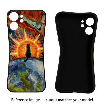Sunrise Beyond iPhone 15 Plus Black Soft Case Back Cover by Casekaro