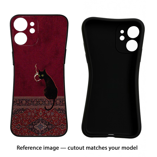Midnight Cat Oppo F31 Pro 5G Black Soft Case Back Cover by Casekaro