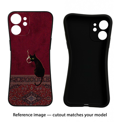 Midnight Cat IQOO Neo 6 5G Black Soft Case Back Cover by Casekaro