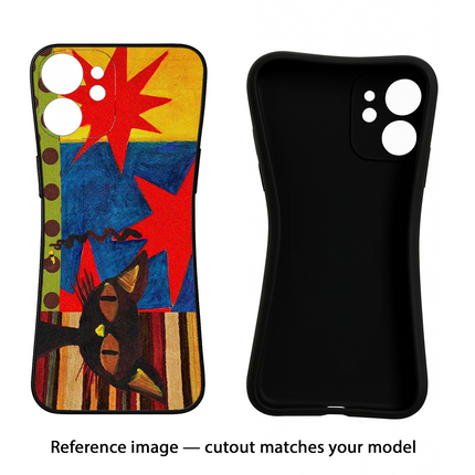 Pop Cat Nothing Phone 2 Black Soft Case Back Cover by Casekaro