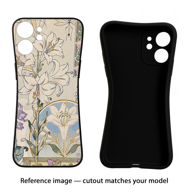 White Lily Google Pixel 10 Pro Black Soft Case Back Cover by Casekaro