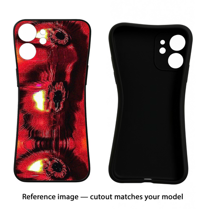 Fire Eye iPhone 7 Plus Black Soft Case Back Cover by Casekaro