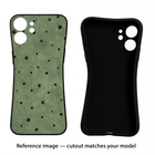 Green Stars iQOO 13 5G Black Soft Case Back Cover by Casekaro