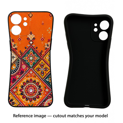 Kutch Glow Realme 9i 4G Black Soft Case Back Cover by Casekaro