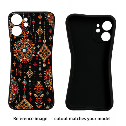 Boho Noir Oppo F11 Pro Black Soft Case Back Cover by Casekaro