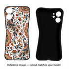 White Mayura Oppo A6x 5G Black Soft Case Back Cover by Casekaro