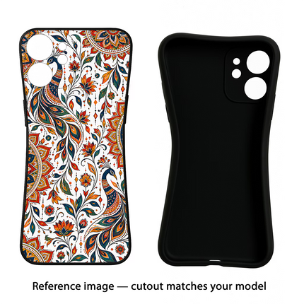 White Mayura Redmi Note 11 Pro+ 5G Black Soft Case Back Cover by Casekaro