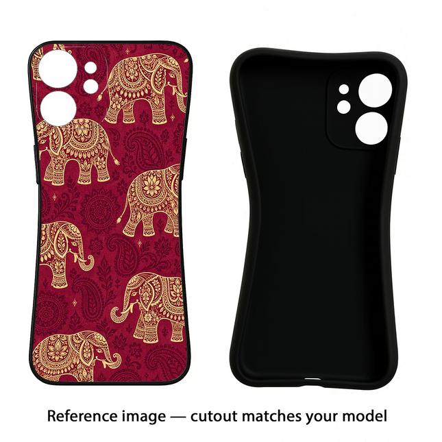 Maroon Elephant Poco M4 Pro 4G Black Soft Case Back Cover by Casekaro