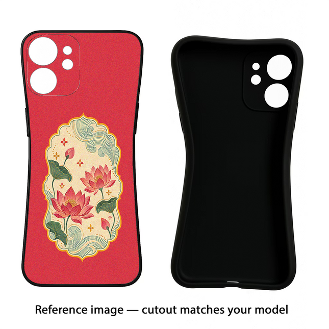 Pink Lotus Realme GT 7 Pro Black Soft Case Back Cover by Casekaro