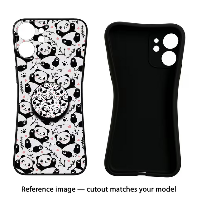 Cute Panda iPhone 16e Pop Case by Casekaro