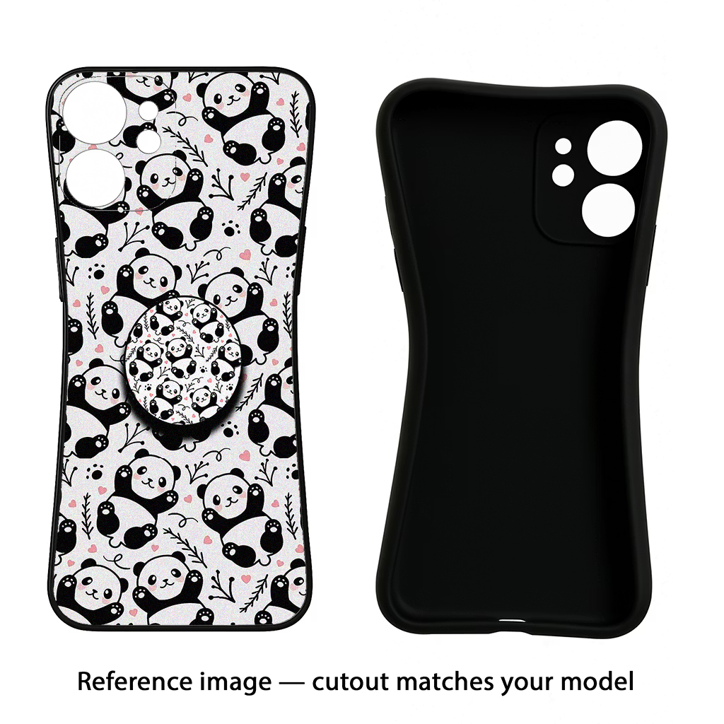 Cute Panda OnePlus 12R Pop Case by Casekaro