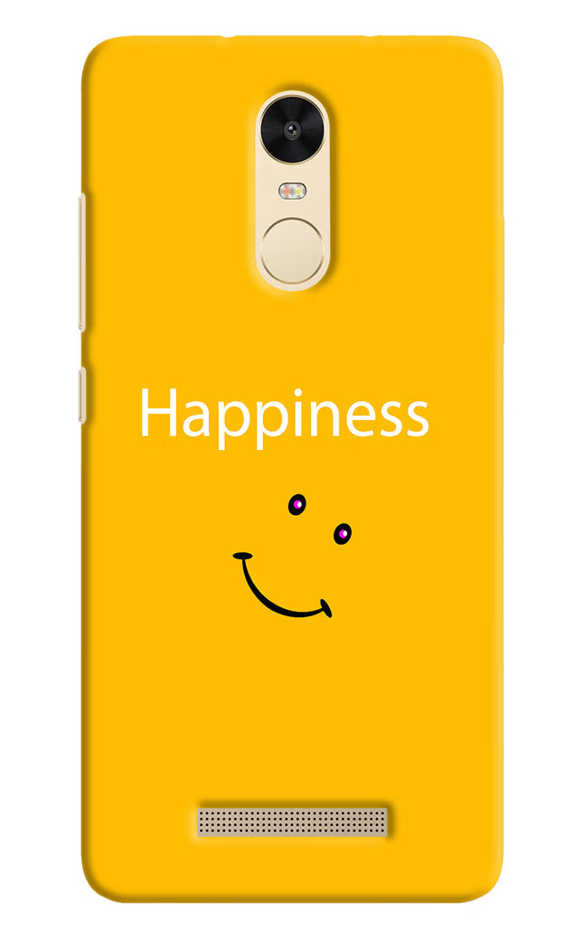 Happiness With Smiley Redmi Note 3 Hard Case Back Cover by Casekaro