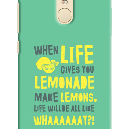 Quote Redmi Note 3 Hard Case Back Cover by Casekaro