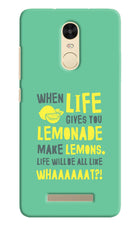Quote Redmi Note 3 Hard Case Back Cover by Casekaro
