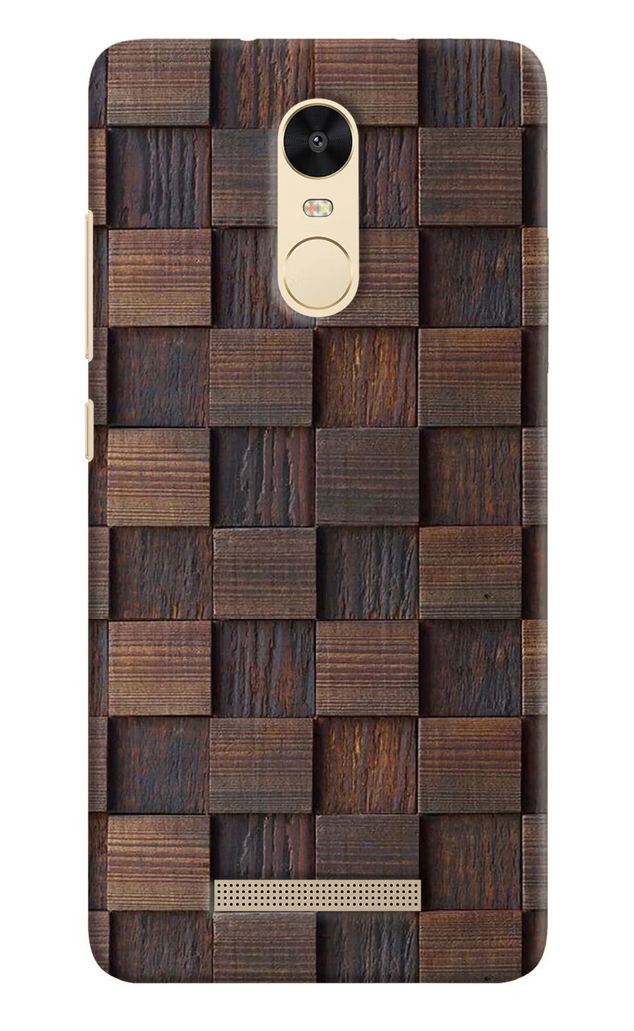 Wooden Cube Design Redmi Note 3 Back Cover, Hard case