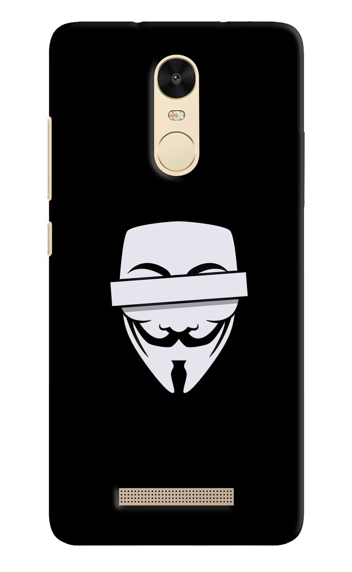 Redmi Note 3 Anonymous face Cover by Casekaro