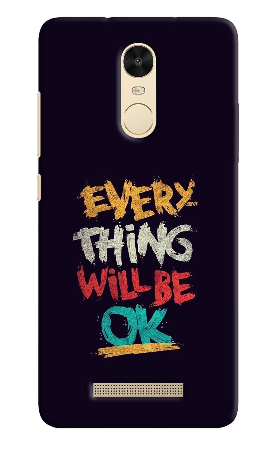 Redmi Note 3 Everything will be ok Cover, Hard case