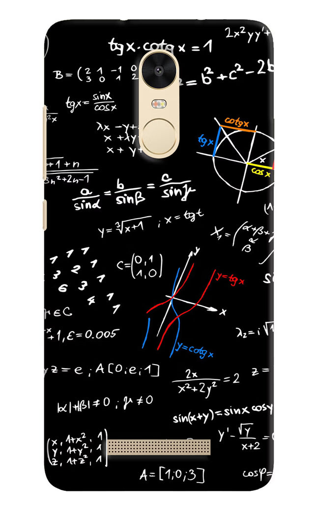 Redmi Note 3 Mathematics Formula Cover by Casekaro