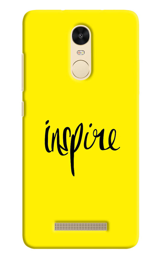 Inspire Redmi Note 3 Hard Case Back Cover by Casekaro