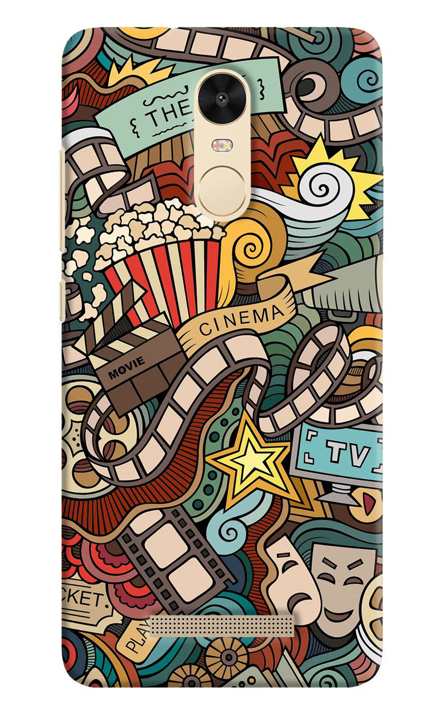 Cinema Abstract Redmi Note 3 Back Cover, Hard case