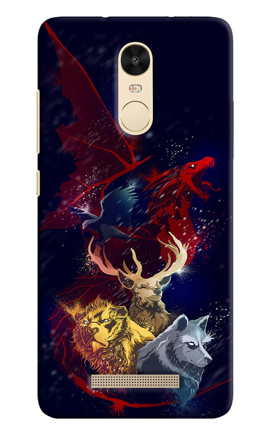 Game Of Thrones Redmi Note 3 Hard Case Back Cover by Casekaro