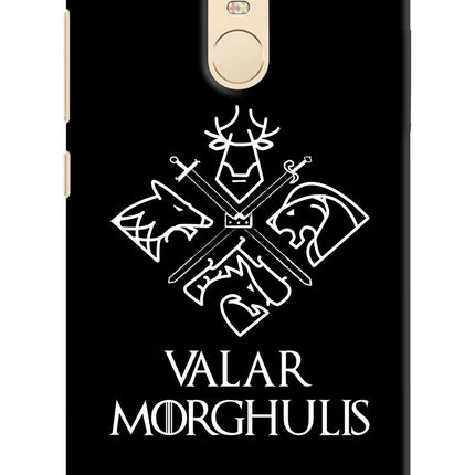 Valar Morghulis | Game Of Thrones Redmi Note 3 Hard Case Back Cover by Casekaro