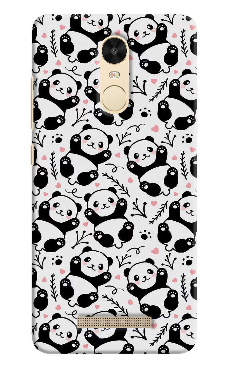 Cute Panda Redmi Note 3 Back Cover, Hard case