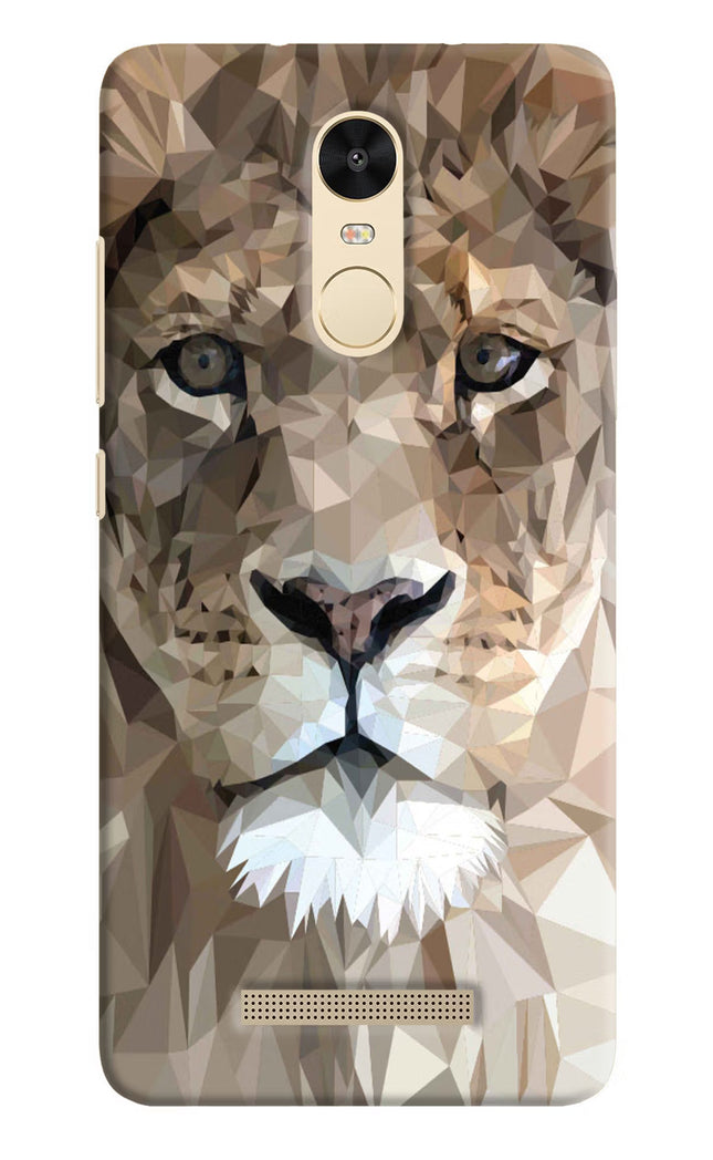 Lion Art Redmi Note 3 Hard Case Back Cover by Casekaro