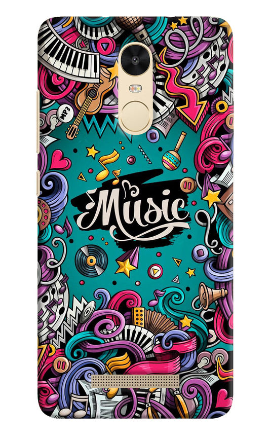 Music Graffiti Redmi Note 3 Hard Case Back Cover by Casekaro