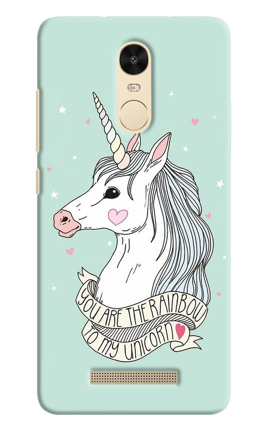 Unicorn Wallpaper Redmi Note 3 Hard Case Back Cover by Casekaro