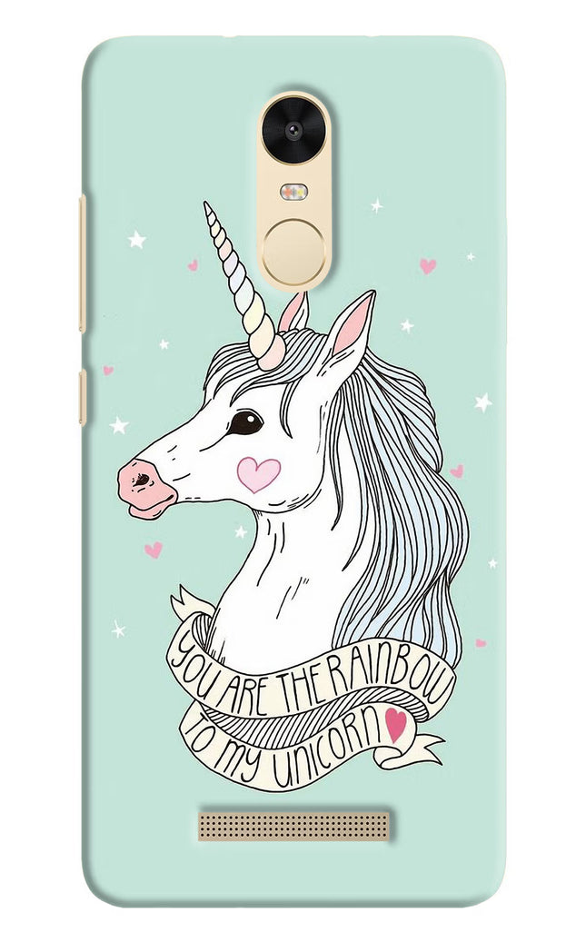 Unicorn Wallpaper Redmi Note 3 Hard Case Back Cover by Casekaro