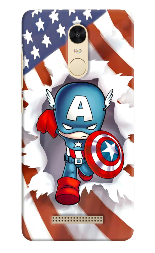 Captain America Redmi Note 3 Hard Case Back Cover by Casekaro