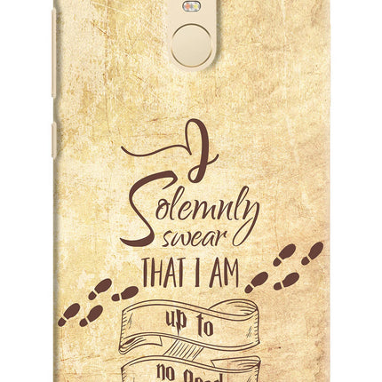 I Solemnly swear that i up to no good Redmi Note 3 Hard Case Back Cover by Casekaro