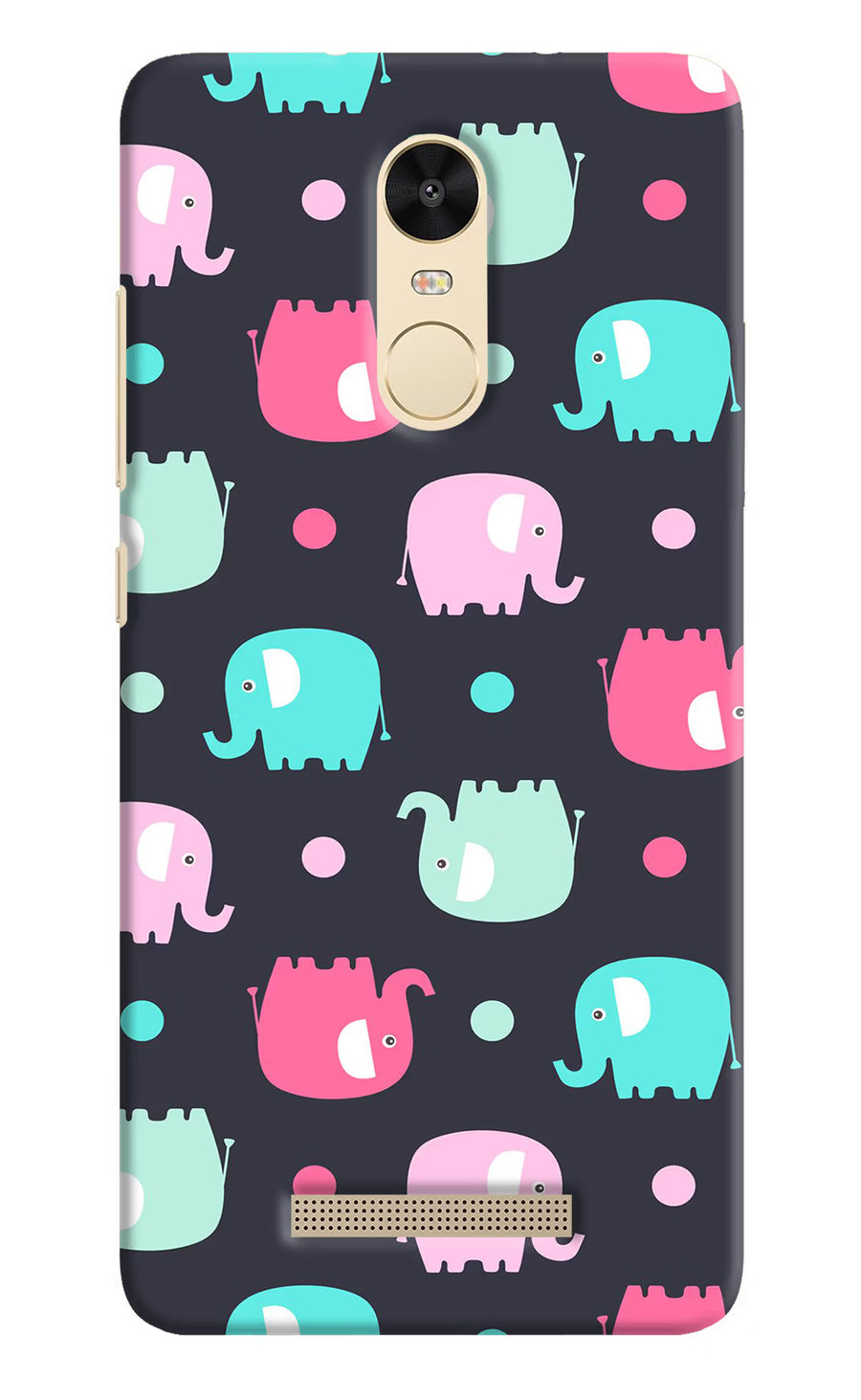 Elephants Redmi Note 3 Back Cover, Hard case