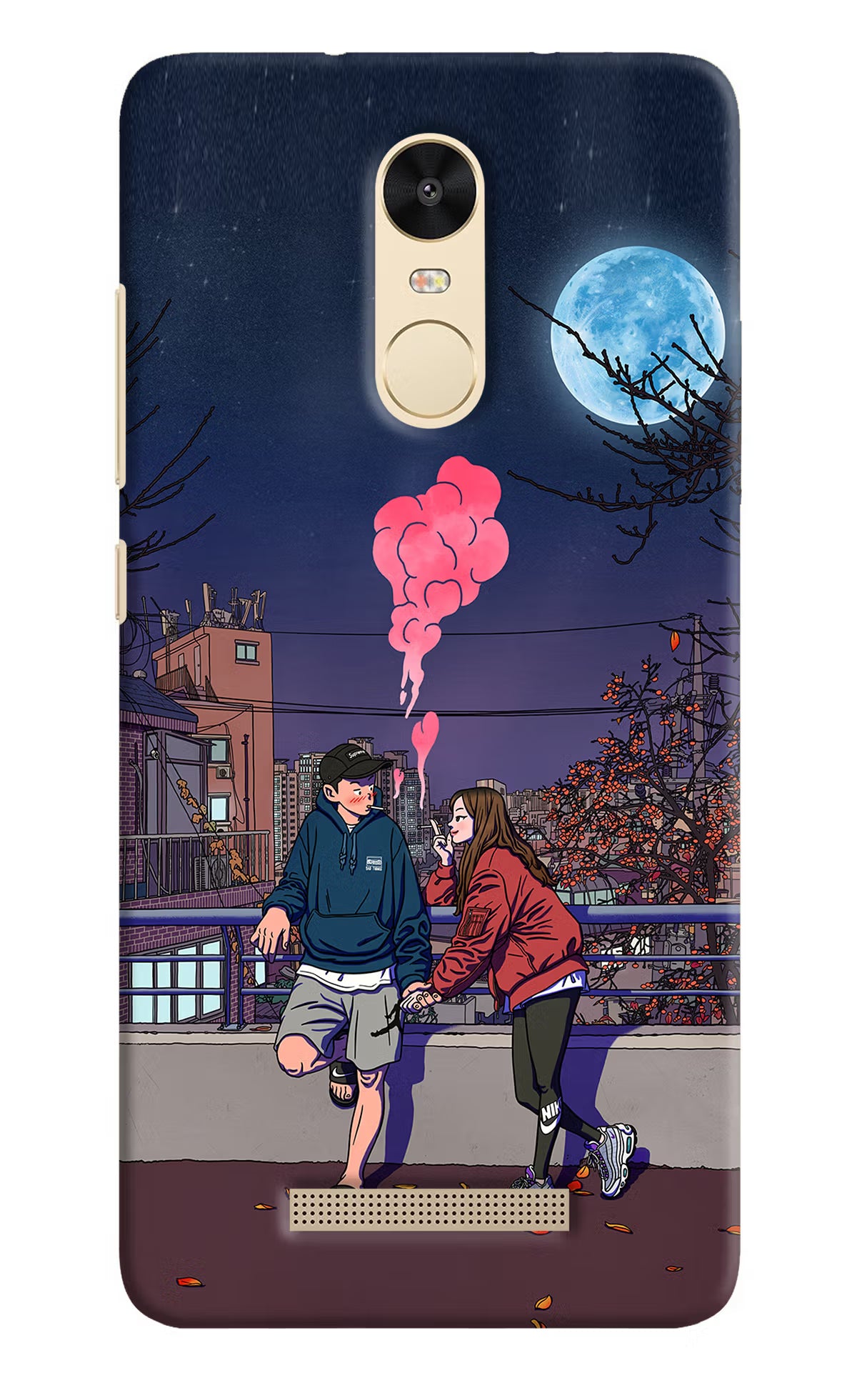 Chilling Couple Redmi Note 3 Hard Case Back Cover by Casekaro