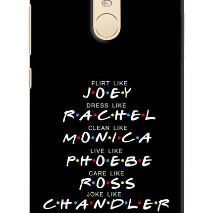FRIENDS Character Redmi Note 3 Hard Case Back Cover by Casekaro